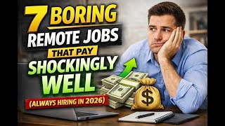 7 Boring Remote Jobs That Pay Shockingly Well (Always Hiring in 2026)