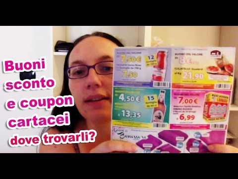 BUONI SCONTO SPESA e COUPON CARTACEI, dove trovarli? RISPARMIARE facendo la spesa!