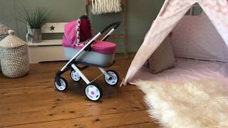 pensioen dennenboom Bad Poppenwagen Smoby Quinny 3in1 trendy - YouTube