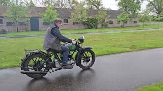 Rene Gillet 750cc V-Twin in first paint running for the first time in 50 years