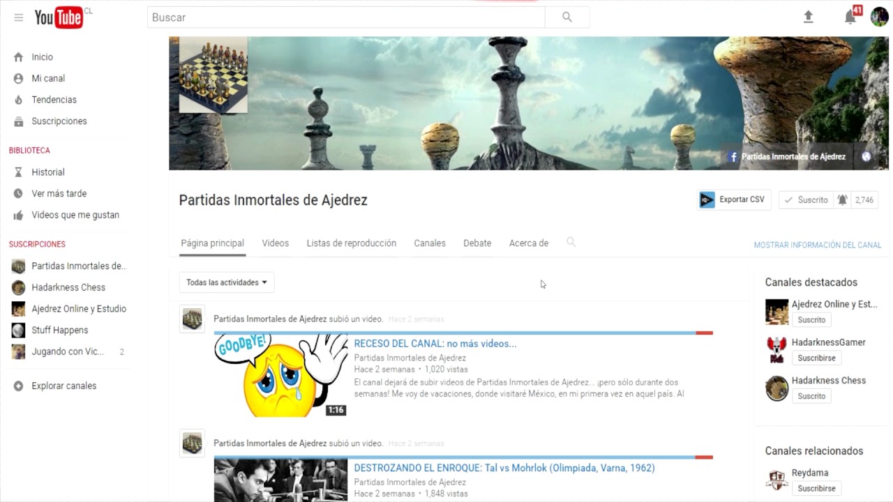 partidas inmortales ajedrez youtube Adivinen que...