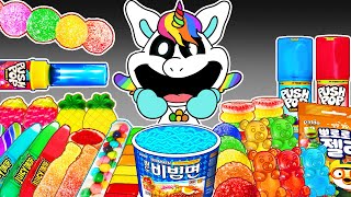 Best of Rainbow Dessert Foods Mukbang with CraftyCorn | POPPY PLAYTIME CHAPTER 3 Animation | ASMR