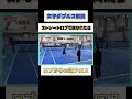女子ダブルス解説 ストレートロブの抜けた後 逆クロスの使い方 #テニス #全日本テニス選手権 #女子ダブルス
