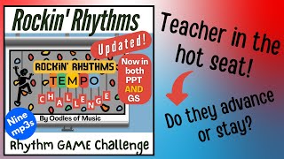 Rockin' Rhythms Interactive Music Game Classroom Challenge for Rhythm & Tempo