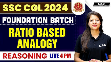 SSC CGL 2024 | Ratio Based Analogy | SSC CGL Reasoning Classes | By Swapnil Mam