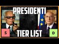 Tier list dei presidenti della repubblica