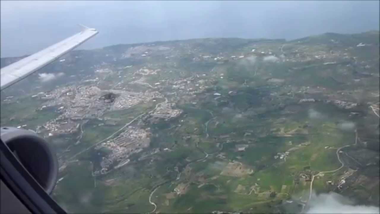 Rocket Takeoff Lufthansa from Malta Luqa with Airbus A321 