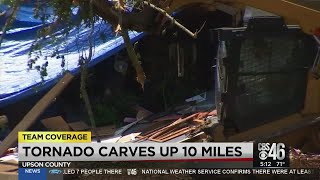 Famous Tornado carves up 10 miles in Upson County Wealth