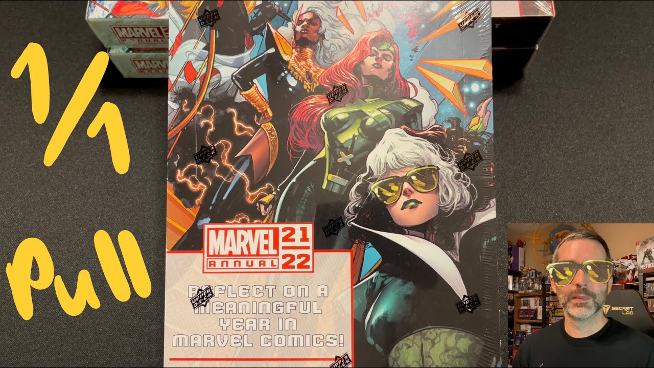 Вытягиваем уникальную карту «1 из 1» из ежегодной коллекции Marvel Hobby Box 2021 | 2022 от Upper...
