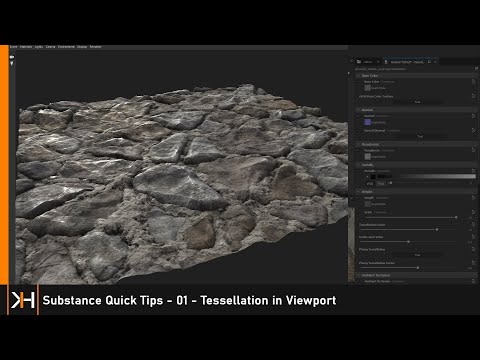 Substance Quick Tip - 01 - Tessellation in Viewport