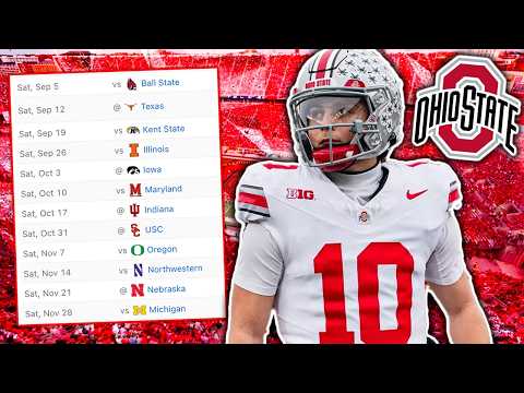 My *Official* Ohio State Football Prediction For 2026...