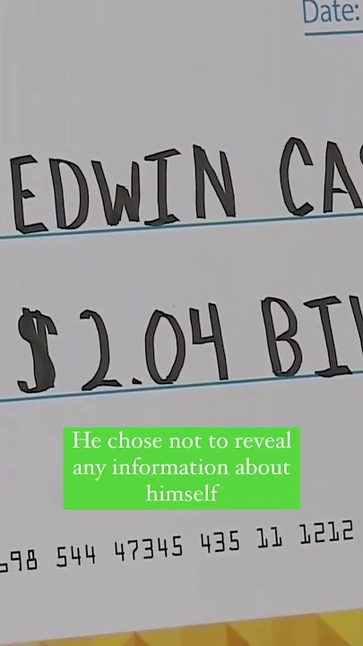 Lottery officials in California identify $2.04 billion Powerball jackpot winner #shorts