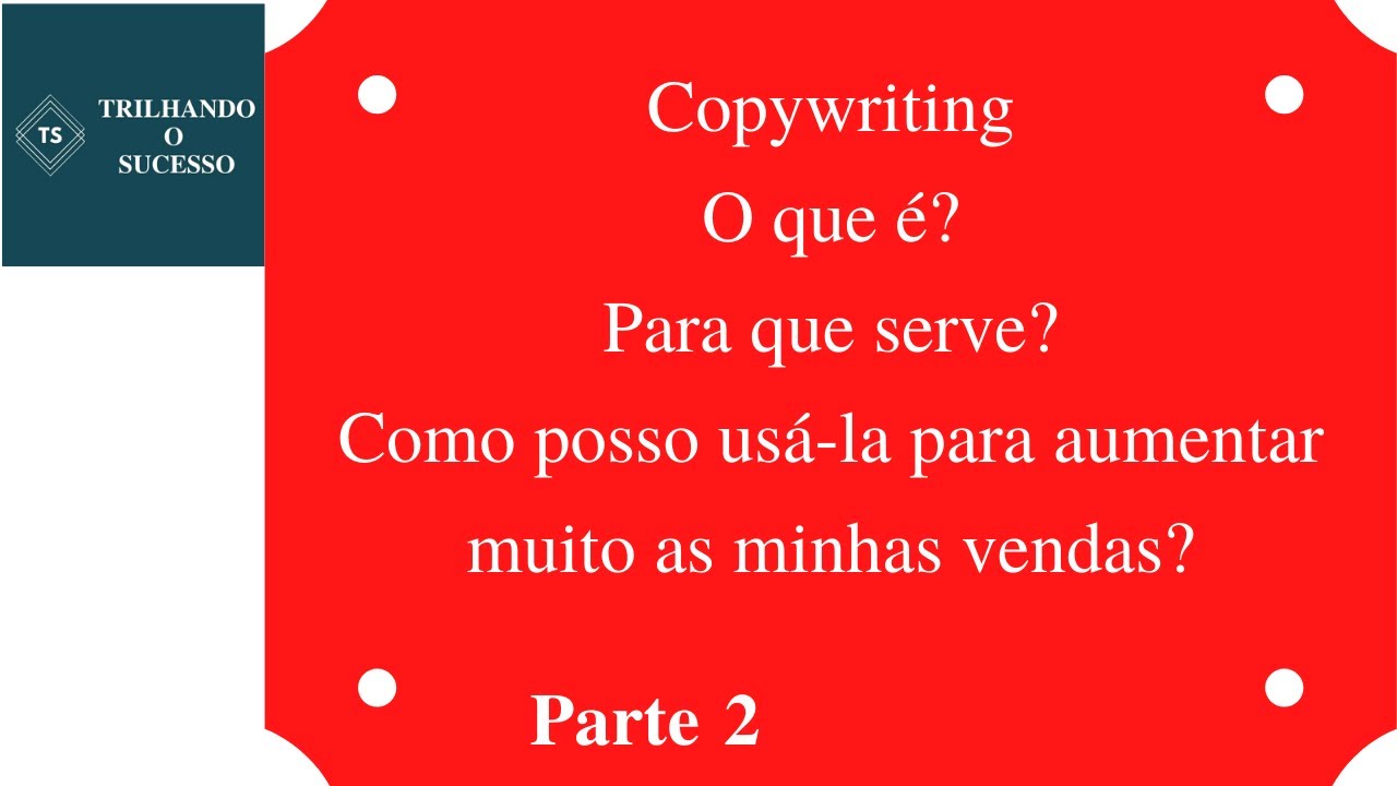 Copywriting. Aprenda como construir uma copy persuasiva (Versão 1.0) YouTube Copywriting. Aprenda como construir uma copy persuasiva (Versão 1.0) YouTube