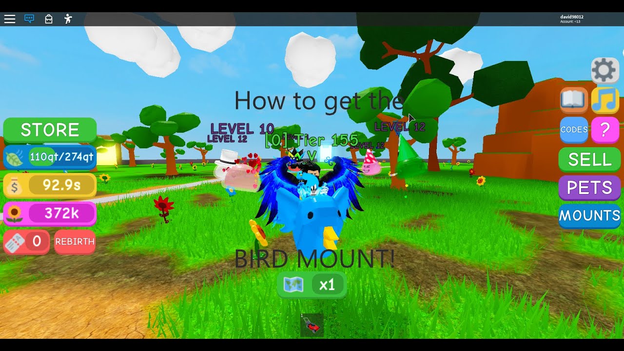 how-to-get-the-bird-mount-in-lawn-mowing-simulator-first-edited-video-youtube