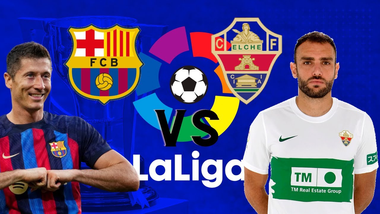 Resumen completo FC Barcelona VS Elche GOLES y hihglights La liga ...