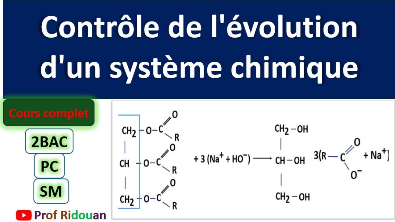 Contrôle de l'évolution d'un système chimique saponification