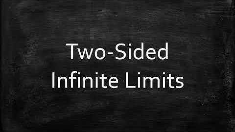Two-Sided Infinite Limits