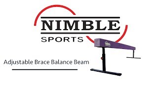 Nimble Sports - Adjustable Brace Balance Beam Assembly Tutorial
