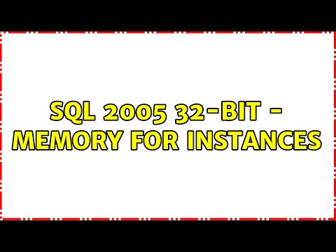 SQL 2005 32-bit - Memory for Instances (2 Solutions!!)