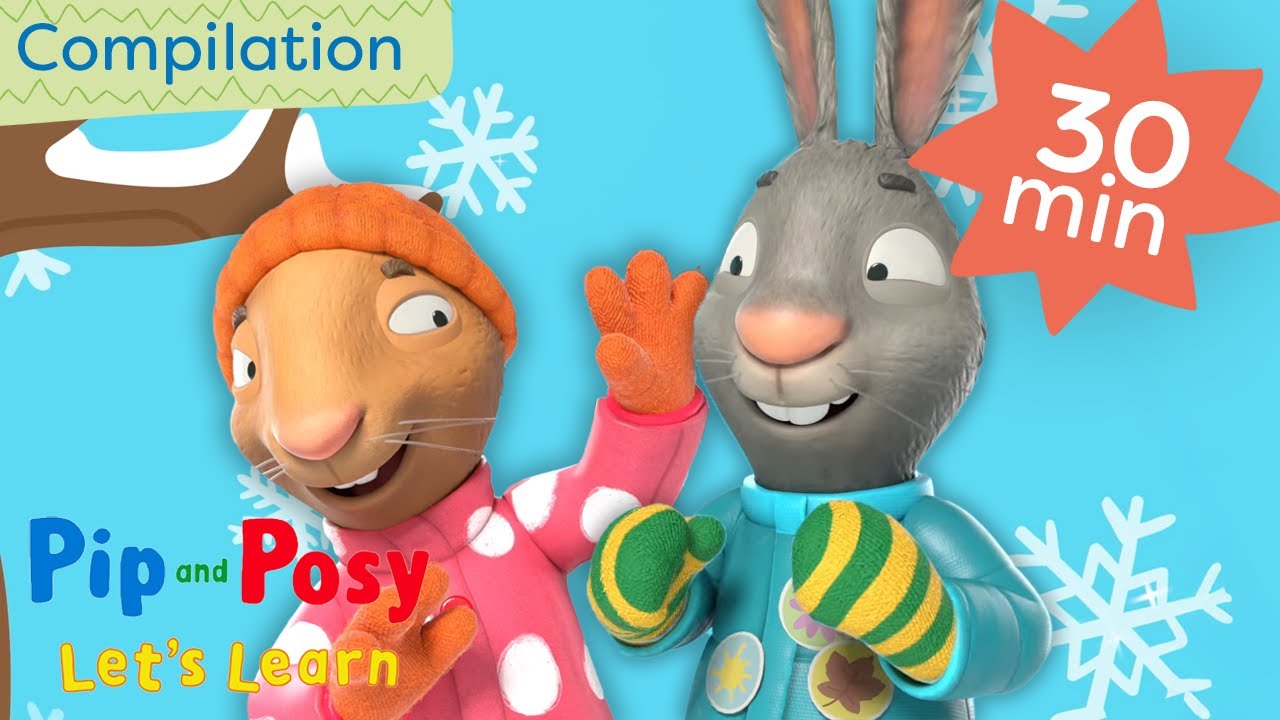 Let's Learn with Pip and Posy! All About the 4 Seasons! 🌸⛱️🍁 ️ ...