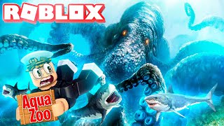 Building a DINOSAUR ZOO AQUARIUM in ROBLOX