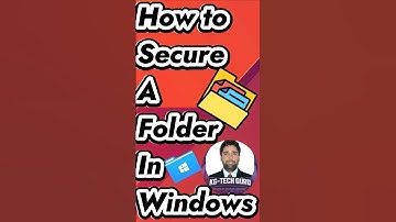 How To Lock/Protect/Hide/Secure File And Folder Using Command Prompt In Windows #youtubeshorts