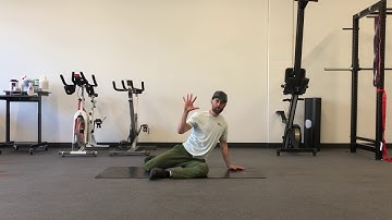 Shin box thoracic rotation