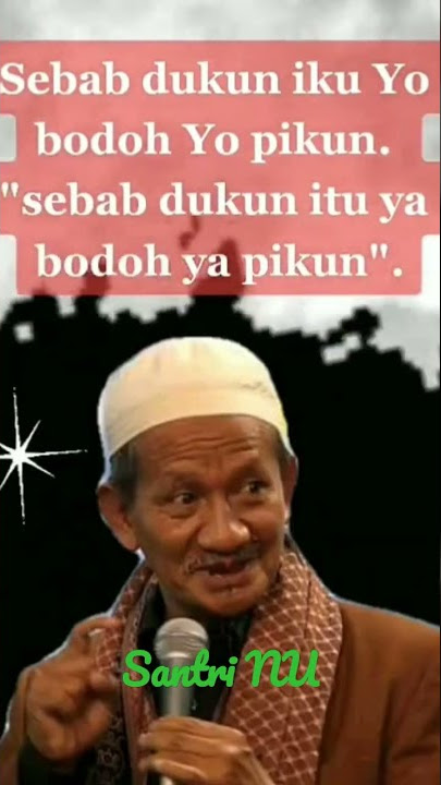 Gus ali masyhuri gak usah cari Dukun