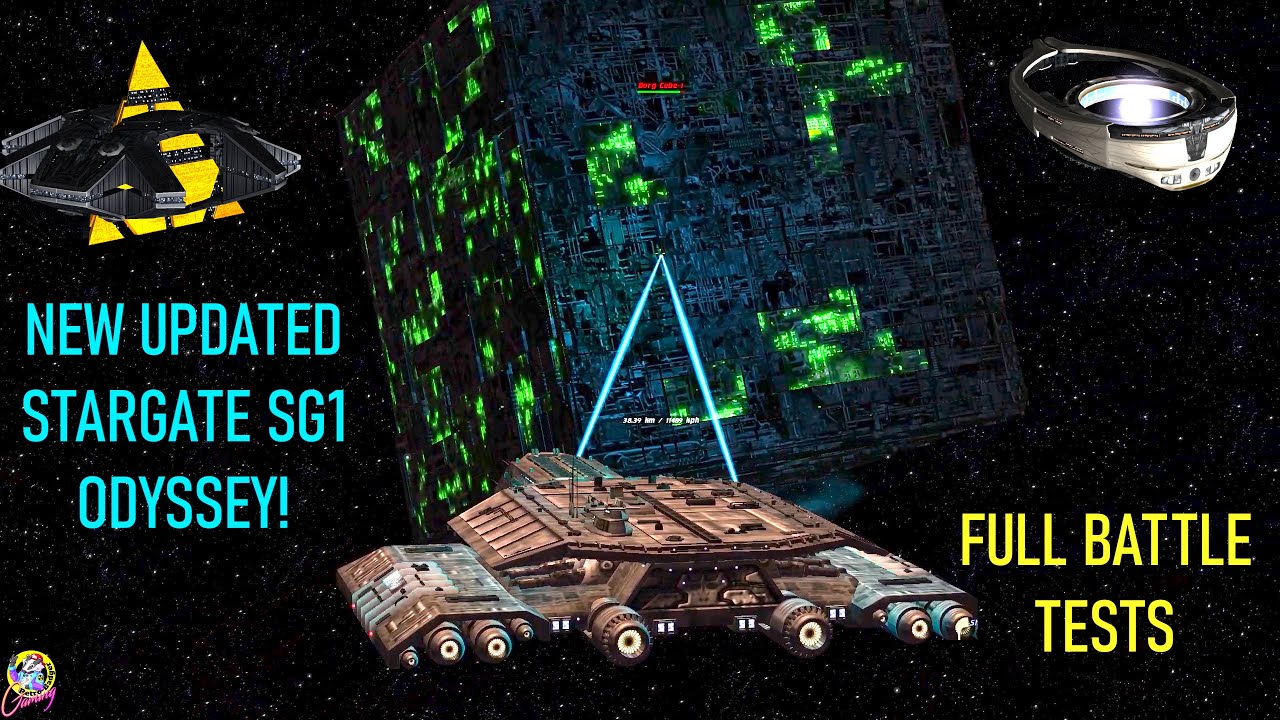 Stargate SG1 NEW Asgard Odyssey VS Borg ORI Goa'uld Fleet - Star Trek Starship Battles