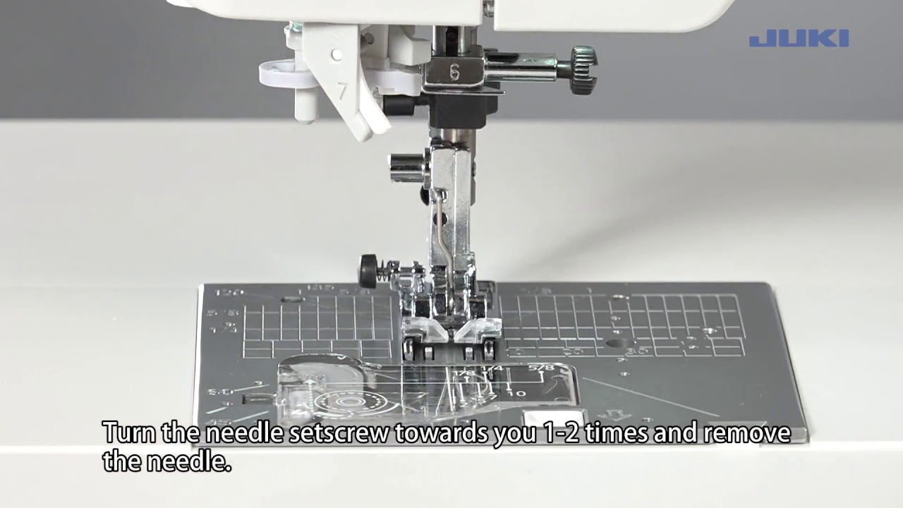 HZL-NX7 JUKI - Replacing the Needle - YouTube