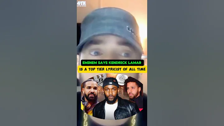 EMINEM SAYS KENDRICK LAMAR IS A TOP TIER LYRICIST OF ALL TIME #hiphop #rap #kendricklamar  #eminem