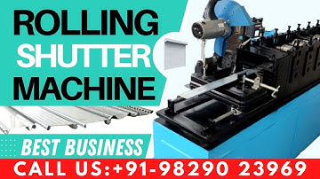 Rolling Shutter Strip Making Machine Model: 9 Rolls - Super Rollforming