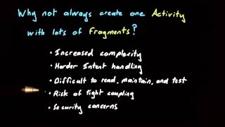 Why We Don't Only Use Fragments - Developing Android Apps