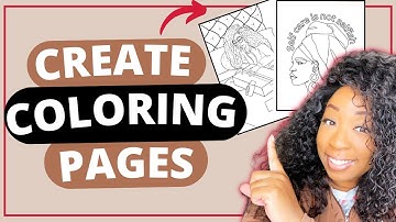 How to Make COLORING PAGES in CANVA | Low Content Publishing (Fast and Easy!)