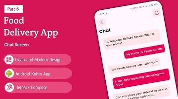 Food Delivery App UI Kotlin Tutorial | Chat Screen in Android Studio