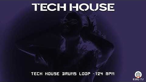 Tech House drums Loop  - 124 BPM