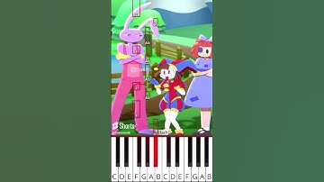 How to make Jax smile (@fash) The Amazing Digital Circus Animation - Octave Piano Tutorial