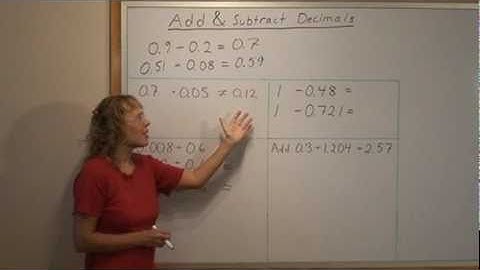 Add and subtract decimals