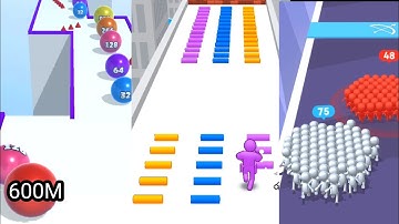Ball Merge 2048 Vs Ladder Master Vs Count Master| Android ios