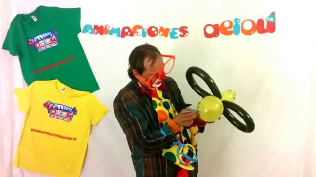 Figuras con globos para niños. Vídeos de globoflexia