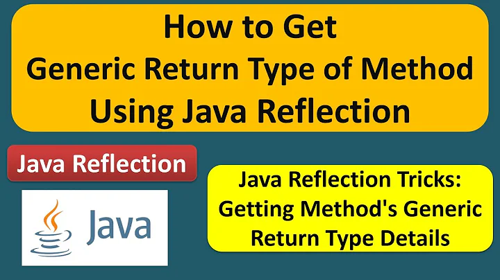 How to get the generic return type of the method using Java Reflection? | Reflection in java