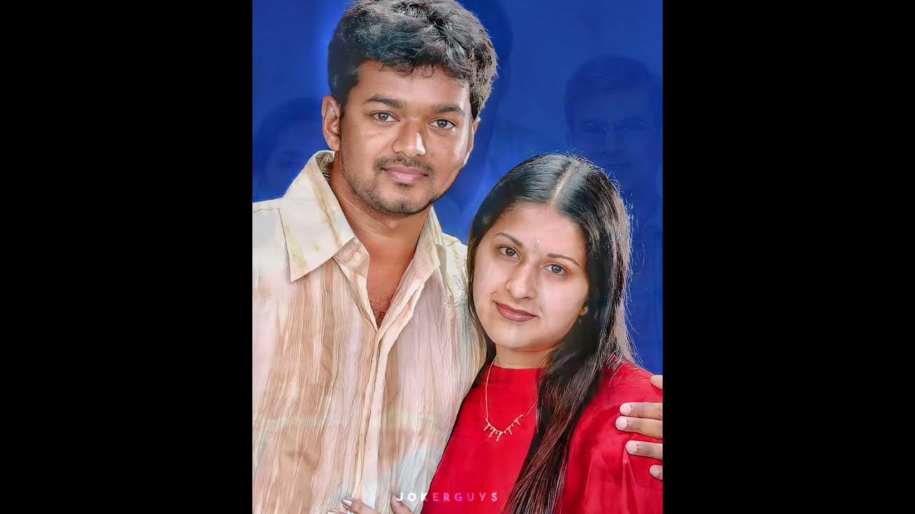 🧡 Actor Vijay & Wife photos | Vijay family photos | Vijay old ...