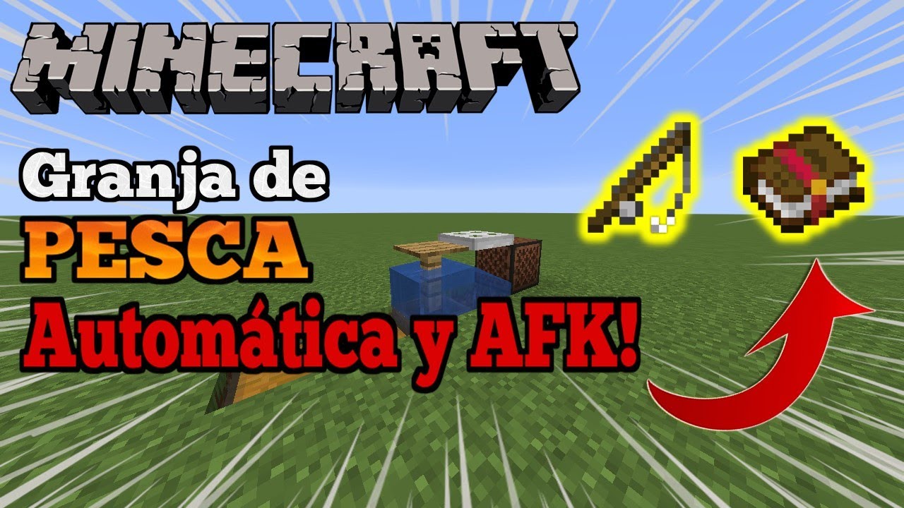 Como hacer cañas de pescar en minecraft