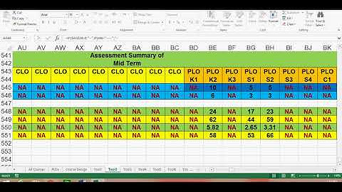 3 4 Video 3B  CLO PLO excel sheet