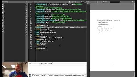 Packages, Lists, and Formatting in LaTeX