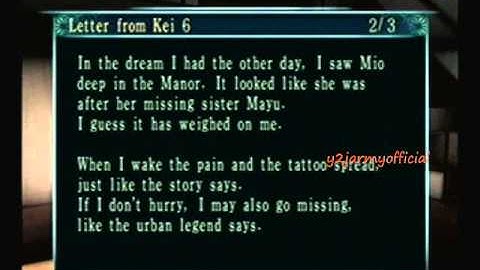 Fatal Frame 3 The Tormented PS2 Walkthrough Part 20