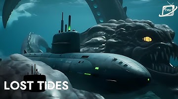 VEO 3, AI Videos. Lost Tides: The Battle for Atlantis. Submarines, Warship Battles & a Sea Monster.