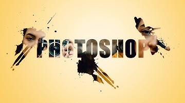 paint splash text effect in photoshop | photoshop tutorial