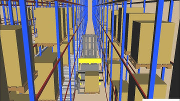Dematic VNA Automated Vehicle Simulation