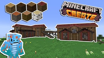 I Built a MEGA LUMBER MILL using Minecraft Create Mod!